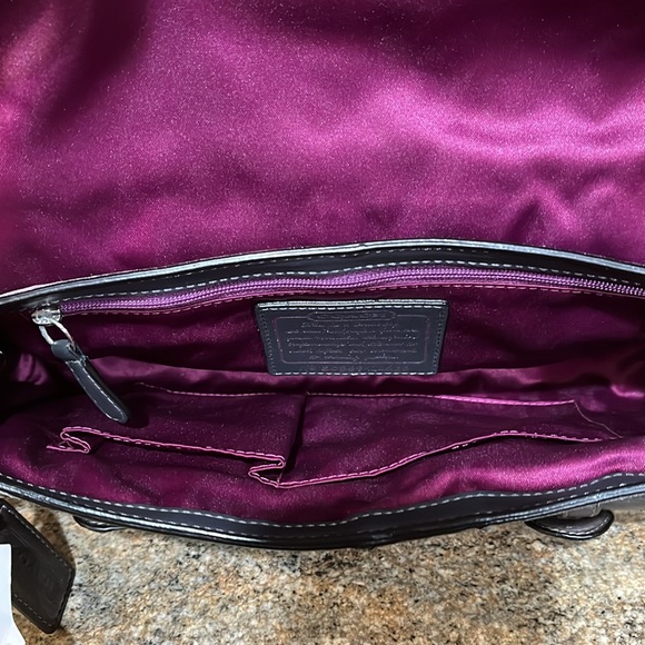 Coach NWT Legacy Over Sized Leather Patchwork Haircalf Clutch Bag - Picture 8 of 9